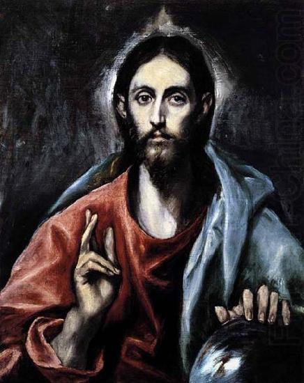 GRECO, El Christ as Saviour china oil painting image
